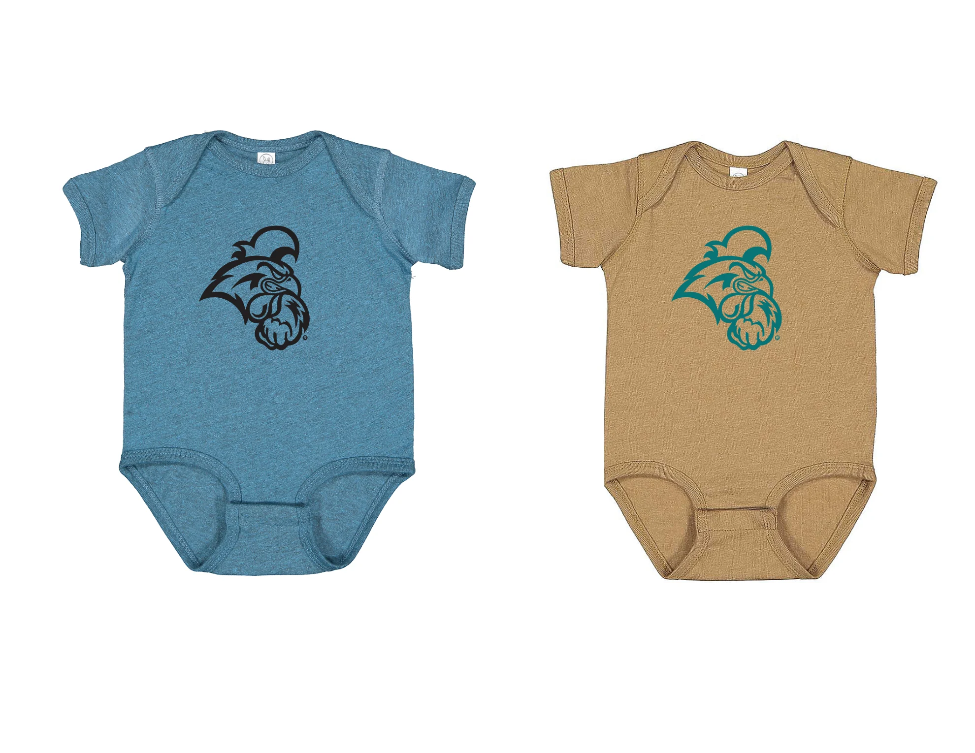 Heather blue infant bodysuit